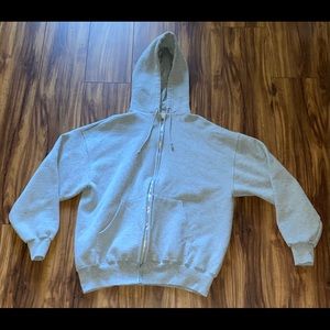 Vintage Jerzees Grey Hoodie Size L